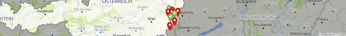 Kartenansicht für Apotheken-Notdienste in der Nähe von Kleinmürbisch (Güssing, Burgenland)